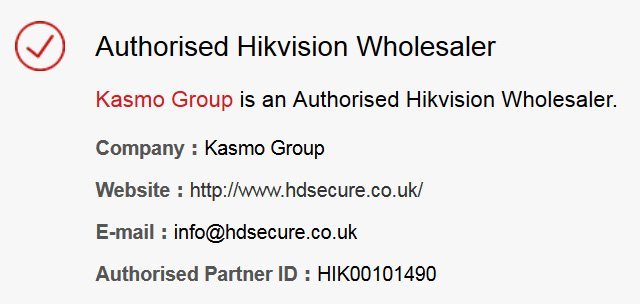 Hikvision Authorized Seller