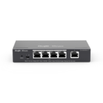 5-Port Gigabit Smart POE Switch, 5 x RJ45 Ports including 4 PoE/POE+ Ports, Desktop Steel