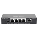 5-Port Gigabit Smart POE Switch, 5 x RJ45 Ports including 4 PoE/POE+ Ports, Desktop Steel Case Enterprise, Hospitality, Factory, Education, Retails, Surveillance, etc.